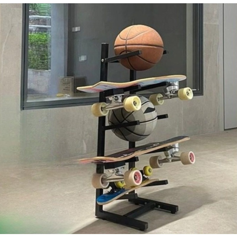 Sports Equipment Basketball - 스케이트보드 장비 랙 통합형 디자인 농구