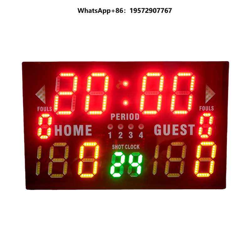Sports Equipment Basketball - 다기능 전자식 레드 농구 스코어보드 무선