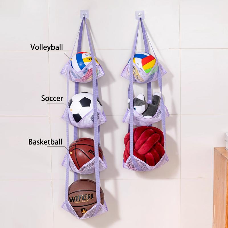 새로운 벽걸이형 볼 보관 가방 메쉬 포켓 정리함 농구  - Sports Equipment Basketball 리뷰 및 가격