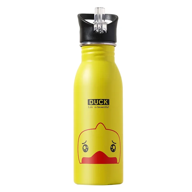500ML 스테인리스 스틸 물병 빨대 포함 귀여운 물병 - Sports Equipment 7 Year Old 리뷰 및 가격