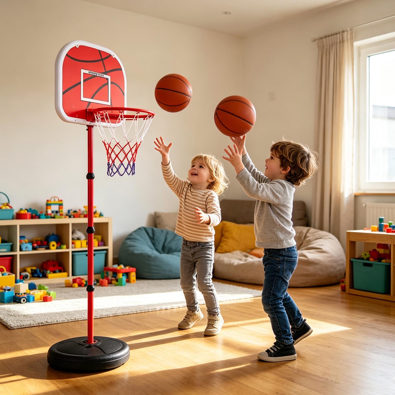 어린이를 위한 농구대와 스탠드, 3개의 공과 펌프 포함 - Sports Equipment Basketball 리뷰 및 가격