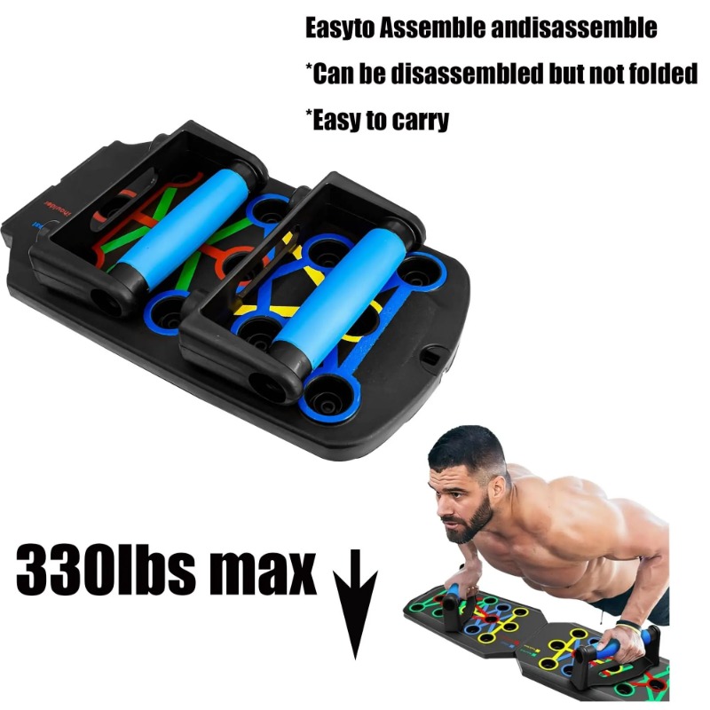 저항 밴드가 있는 접이식 푸시업 보드, 다기능 푸시업  - Sports Equipment Names 리뷰 및 가격